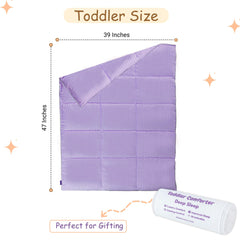 ZPECC Toddler Comforter in soft microfiber fabric for gentle skin contact