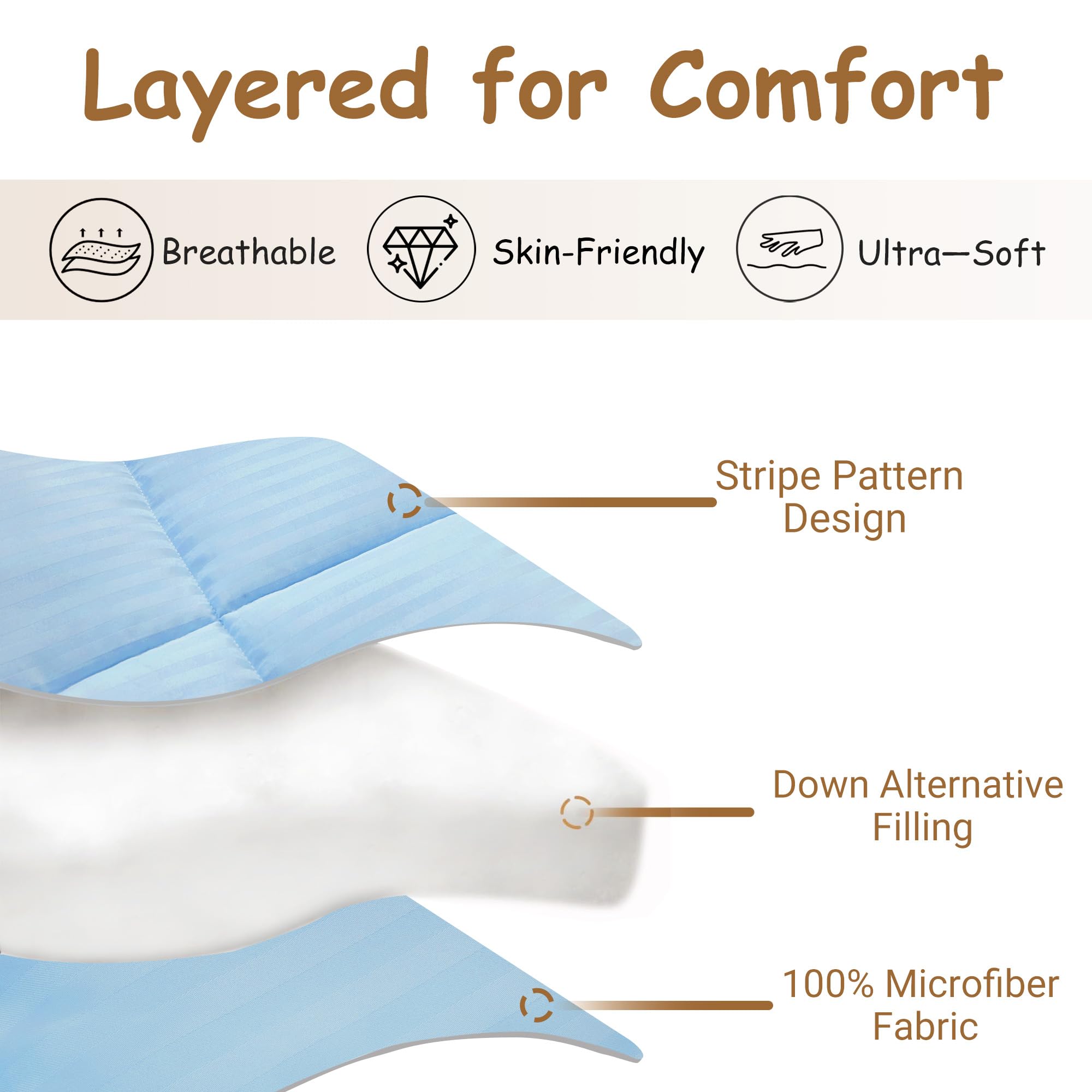 ZPECC toddler comforter with warm-breathable-lining helps regulate warmth