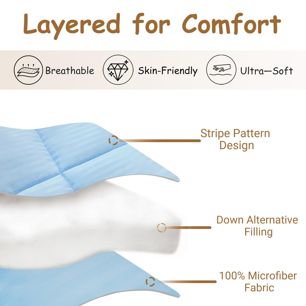 ZPECC toddler comforter with warm-breathable-lining helps regulate warmth