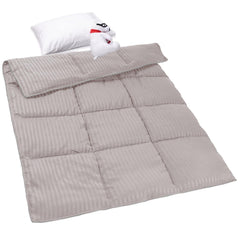 ZPECC toddler comforter flat lay shows plush, breathable fabric for all-season use.