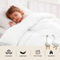 ZPECC fabric and fill close-up showing breathable cotton shell and hypoallergenic design.