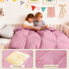 ZPECC pink comforter for plane travel, compact and cozy on the go