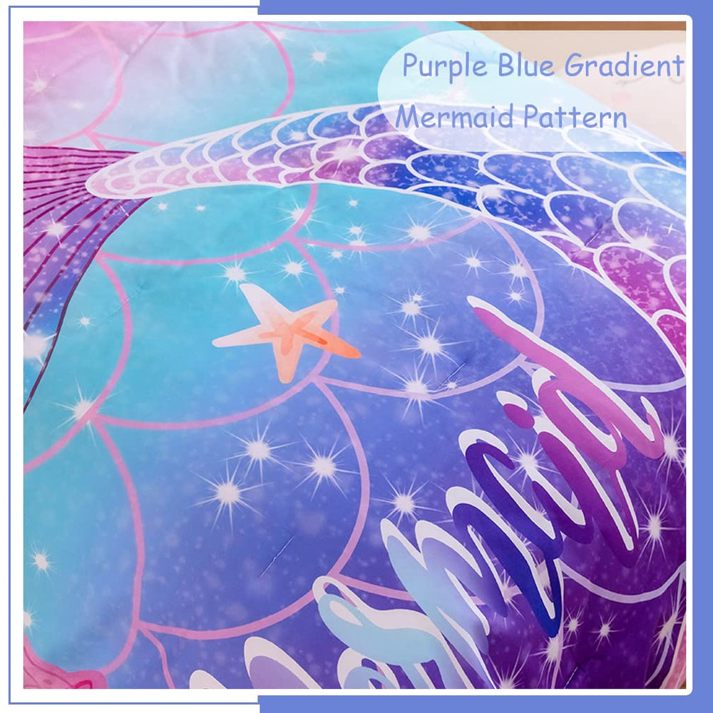 ZRNBAST mermaid tail comforter provides soft warmth for snuggle time