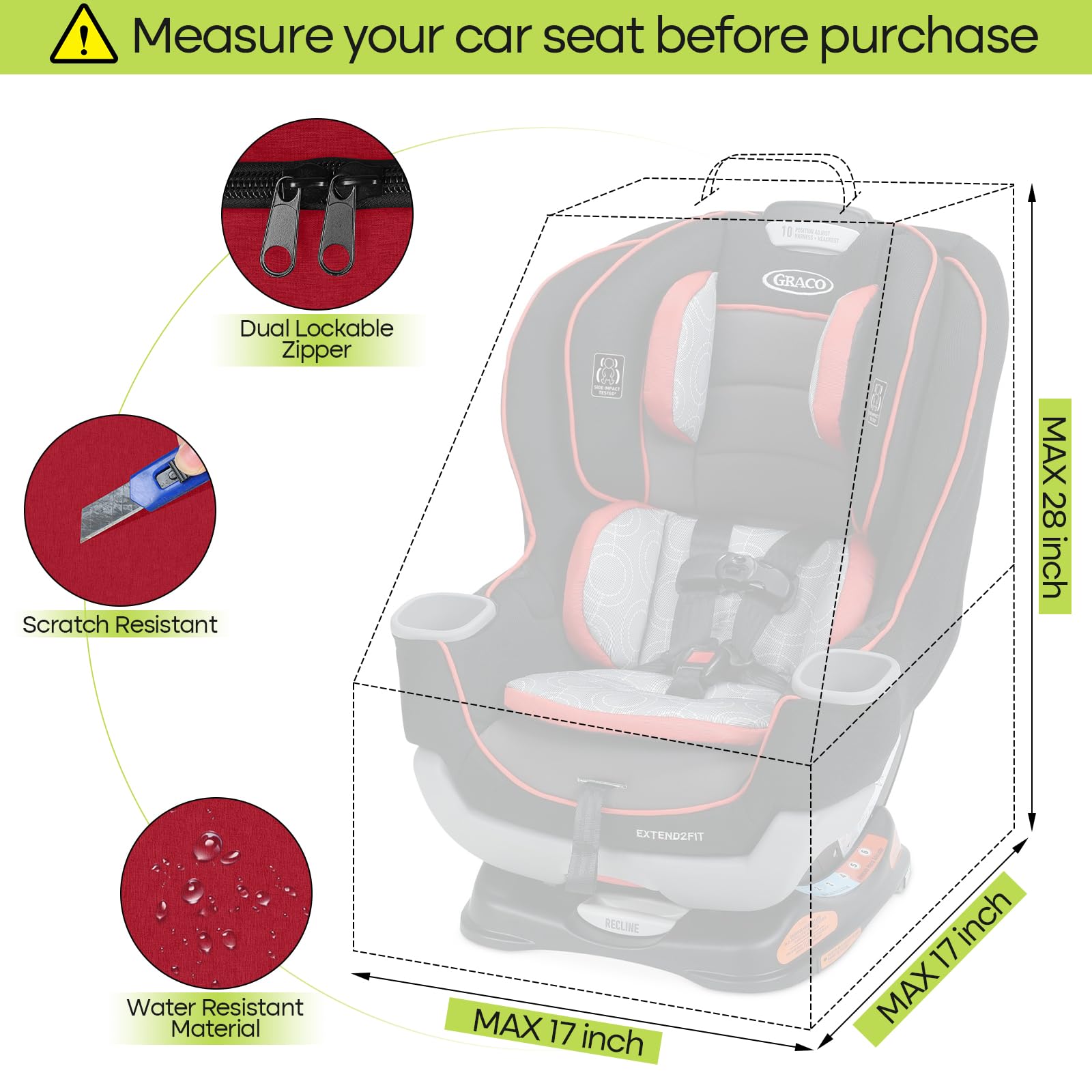 ZRRAJOY adjustable backpack straps for comfortable airport carry