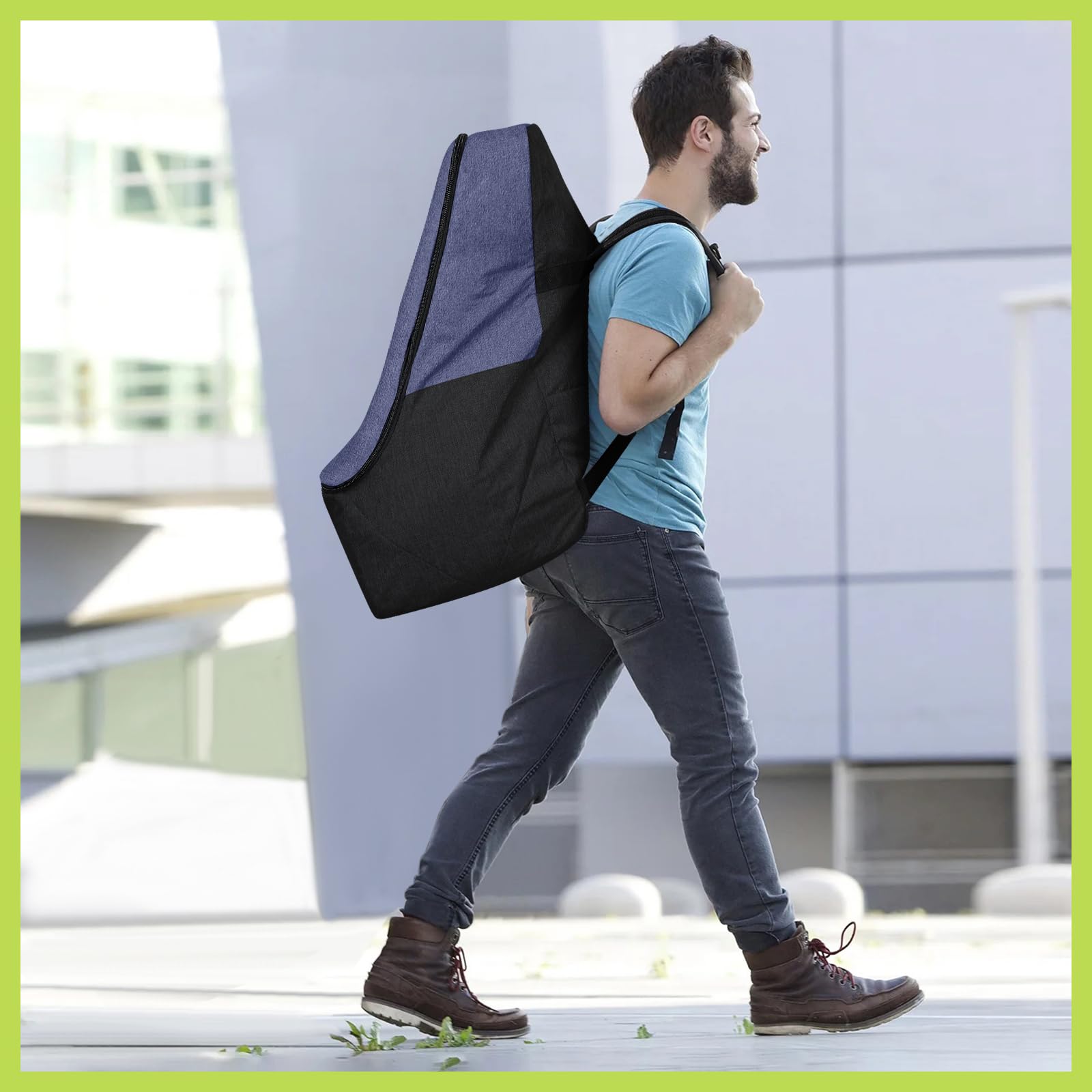 ZRRAJOY bottom feet protect the bag and seat during handling.