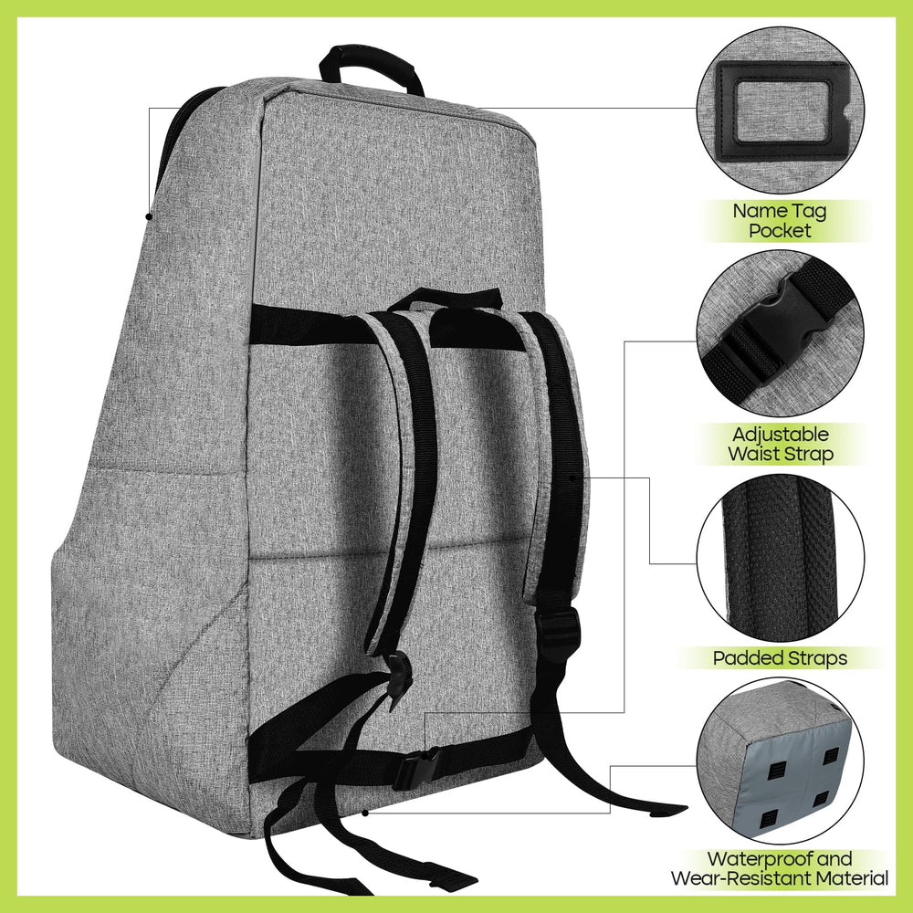 ZRRAJOY dual lockable zippers keep the seat secure in transit