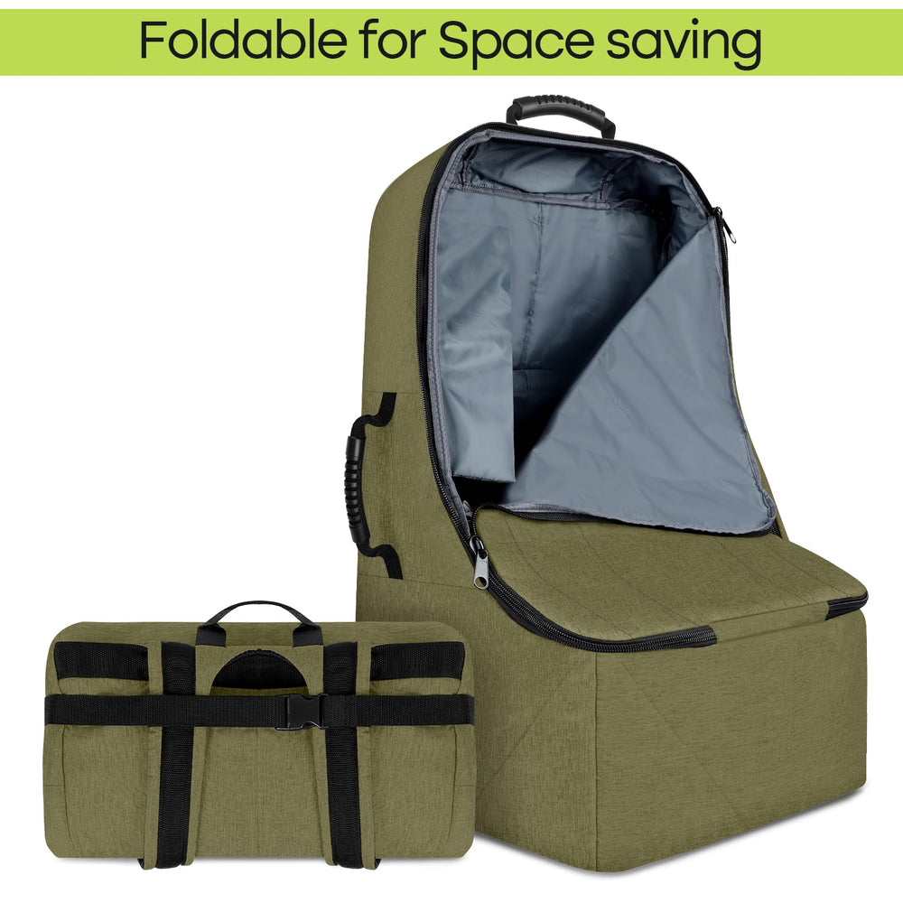 ZRRAJOY green car seat travel bag bottom, thick feet protect against abrasion.