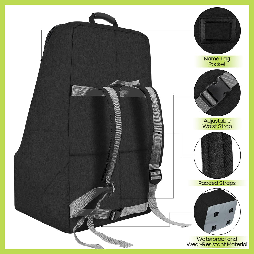 ZRRAJOY heavy-duty backpack for air travel provides secure, hands-free carry.
