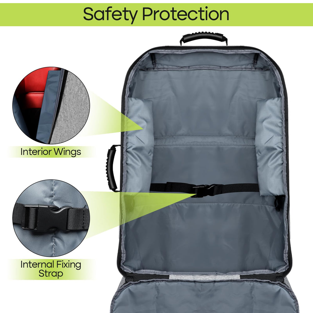 ZRRAJOY transparent name card slot helps quick bag identification