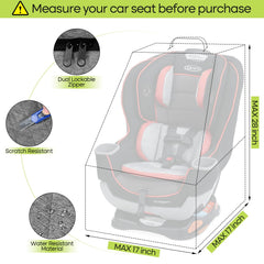 ZRRAJOY water-resistant polyester shell protects car seats during travel