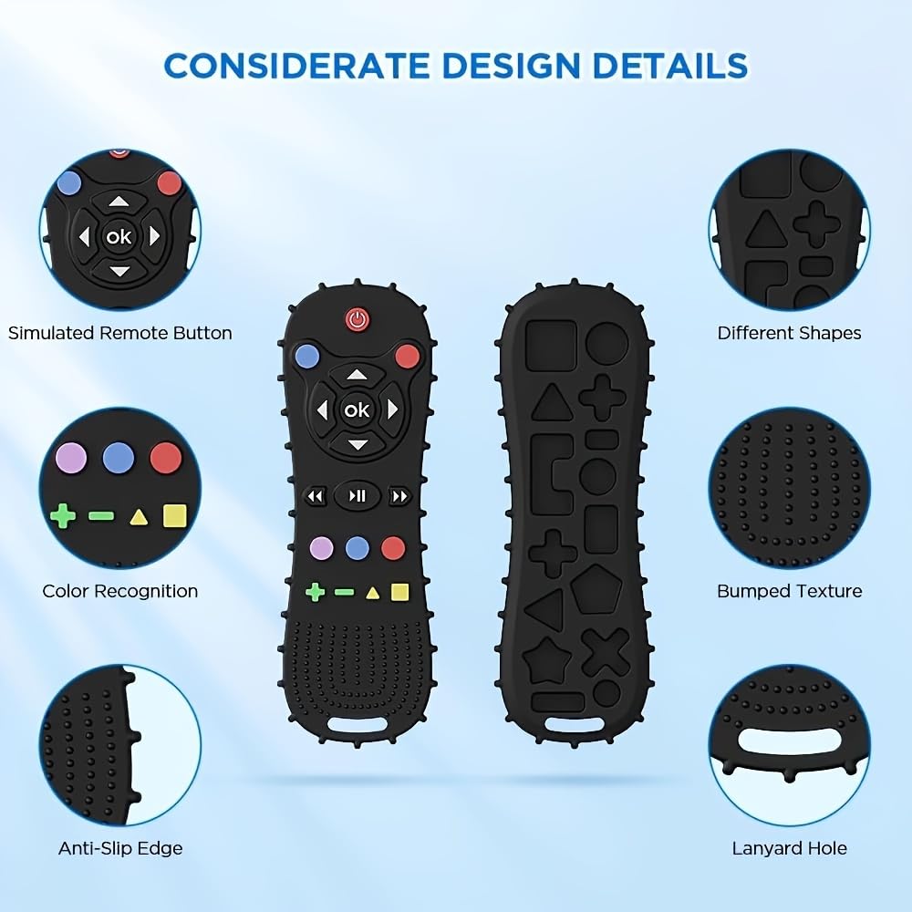 ZSKXYRUS color-buttons teether boosts visual exploration and soothing.