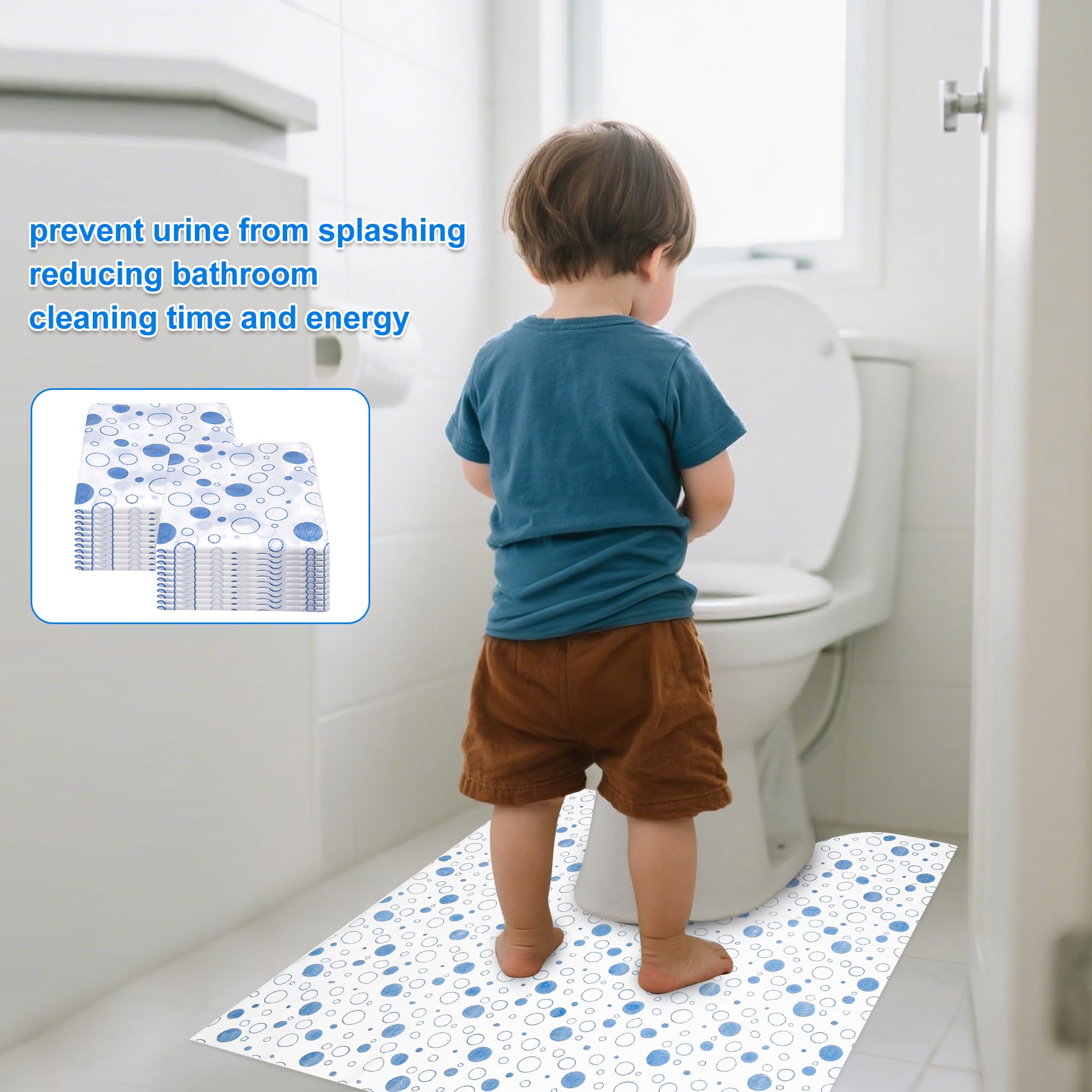 ZSYLYTKV blue-dot bathroom floor protector offers practical protection.