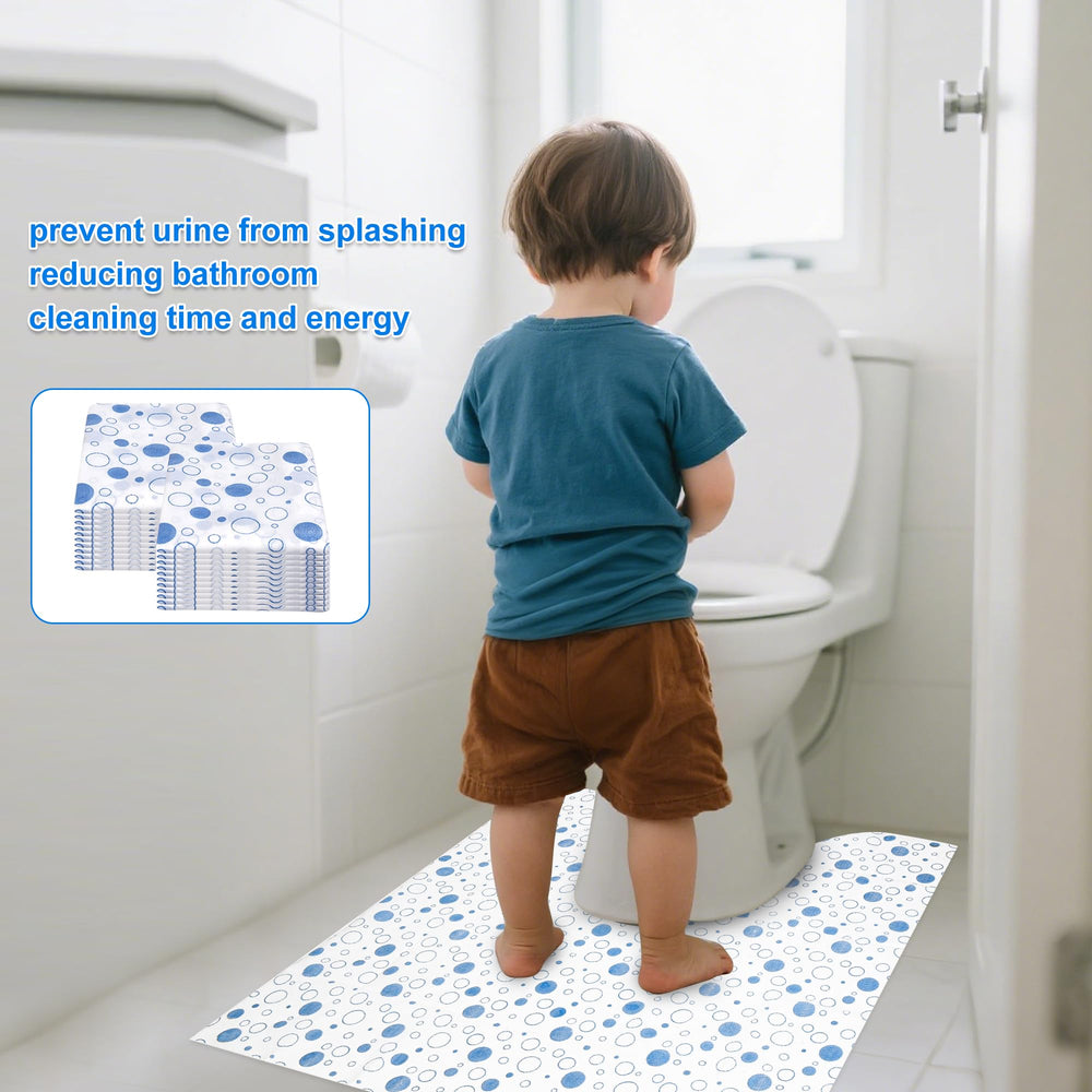 ZSYLYTKV blue-dot bathroom floor protector offers practical protection.