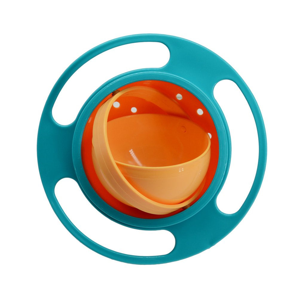 ZTL Gyro Bowl with 360-degree rotation keeps snacks secure on the go.