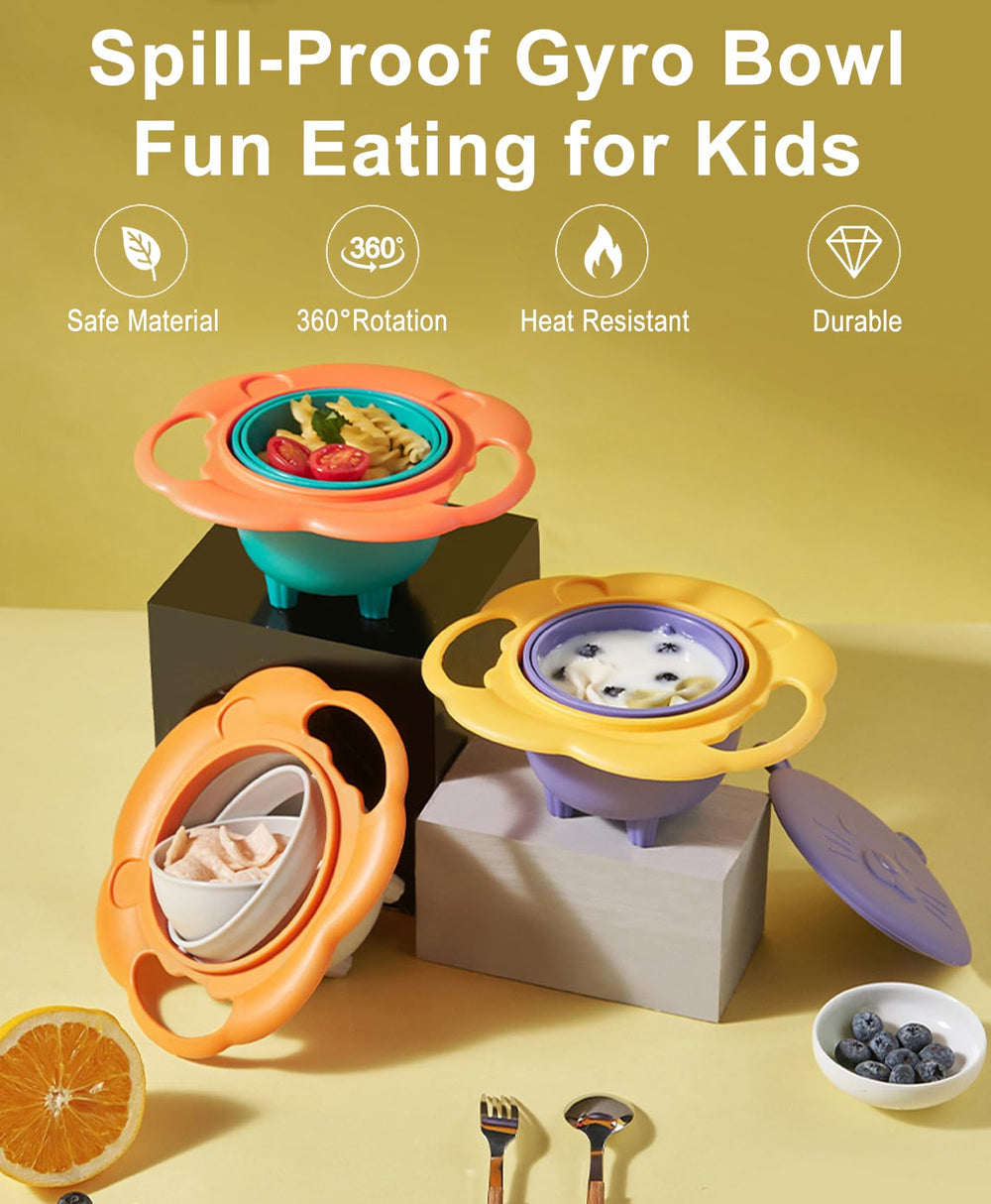 ZTL Gyro Bowl spill-proof design minimizes mess
