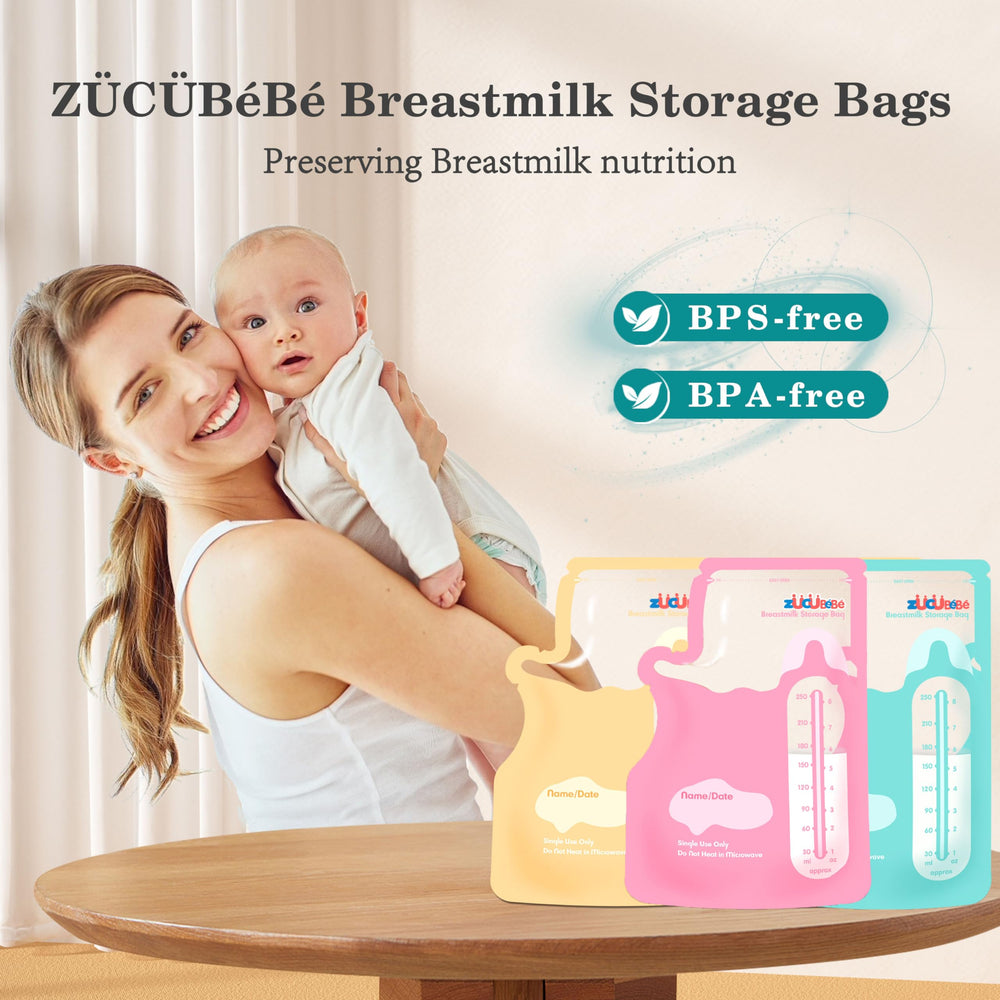 Zuccube Bebe freezer-ready bag for efficient thawing and storage.