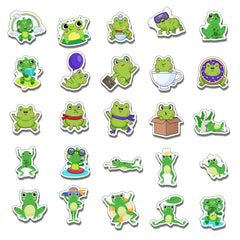 ZULUVINYL frog stickers on laptop add color and durable surface adornment