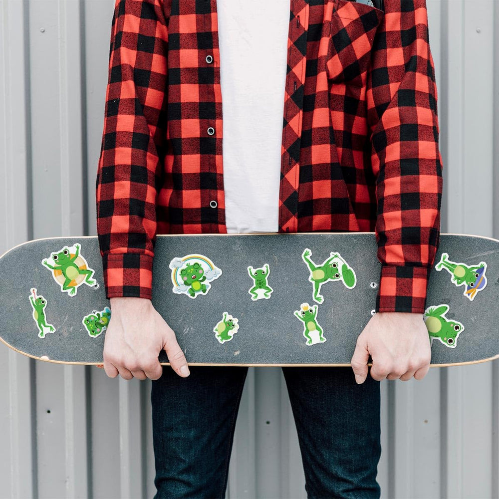 ZULUVINYL frog stickers on tumbler deliver vivid color and waterproof durability