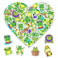 ZULUVINYL frog stickers on water bottle for personalized, weather-ready style
