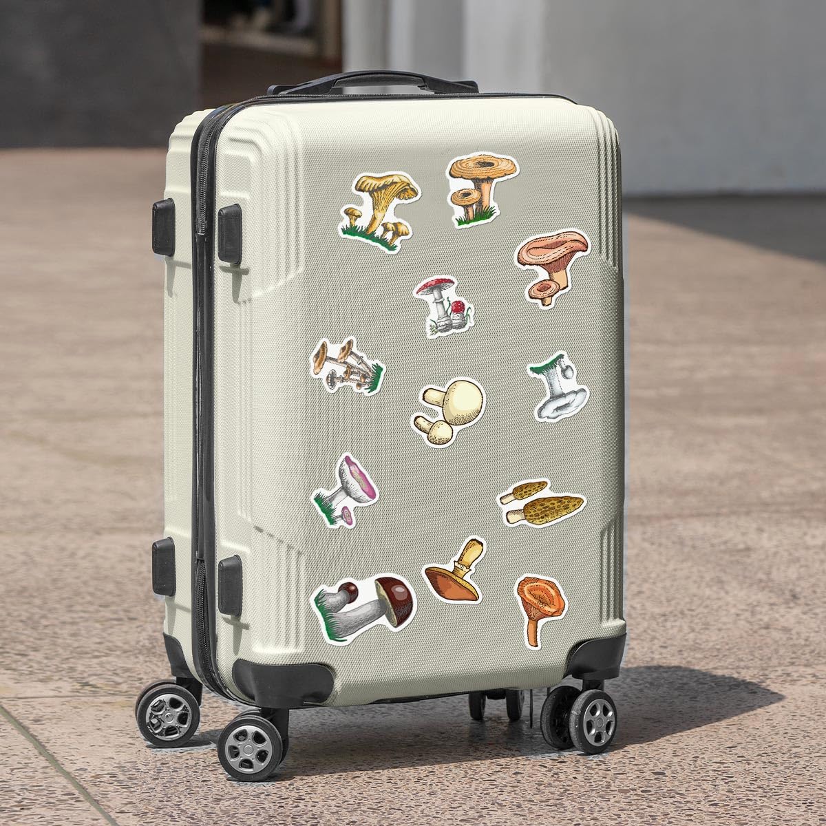 ZULUVINYL vintage mushroom stickers on journals personalize daily notes