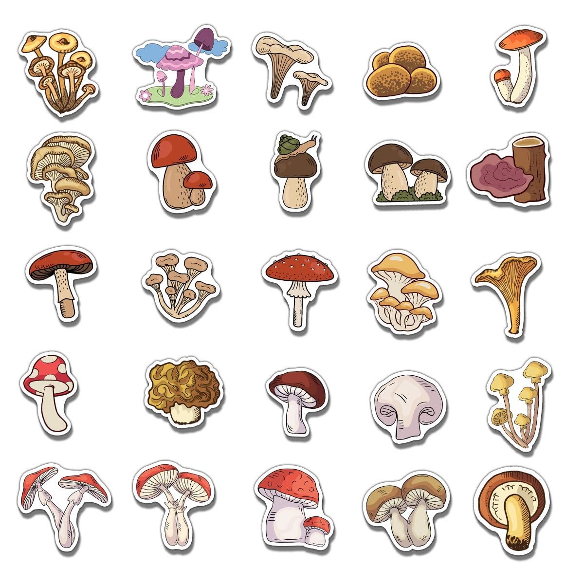 ZULUVINYL vintage mushroom stickers on laptop add personality with easy application