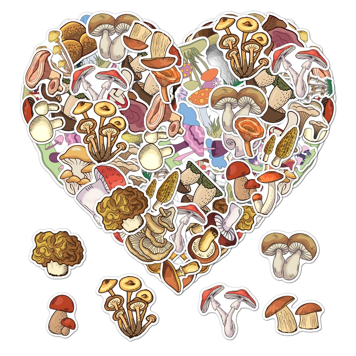ZULUVINYL vintage mushroom stickers on water bottle for color and durability