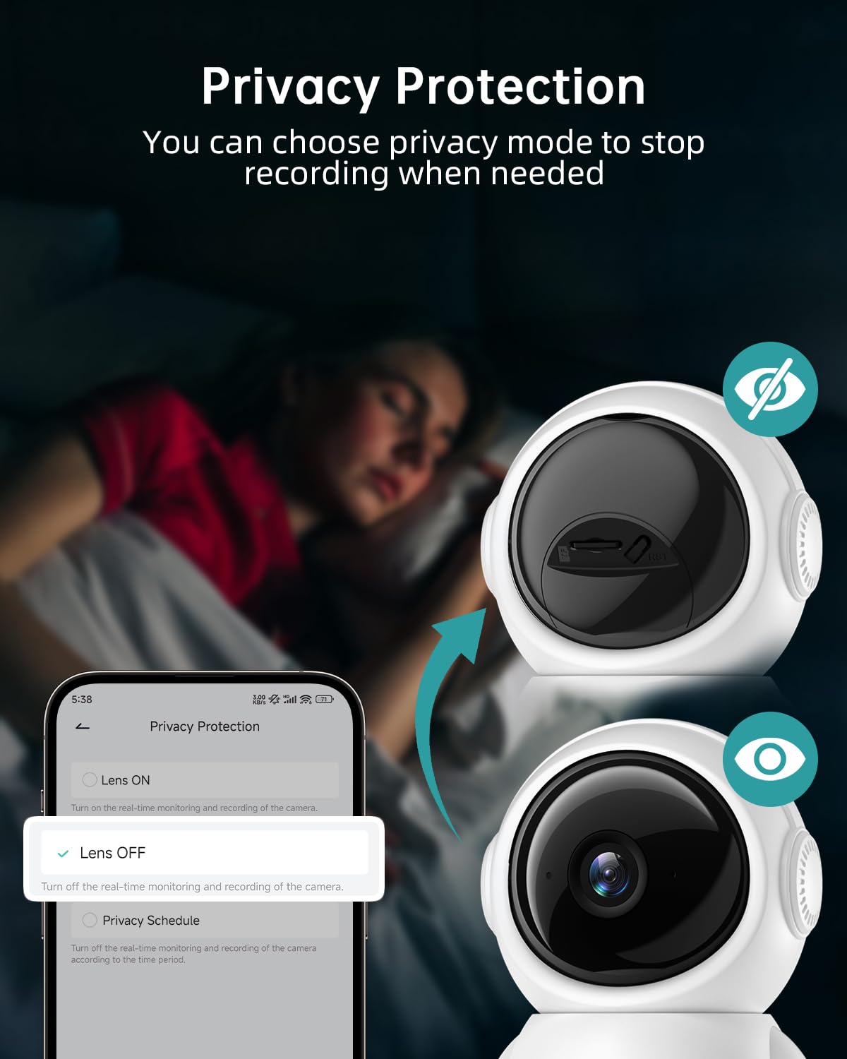 ZUMIMALL Indoor Camera one-touch call enables instant help with a tap