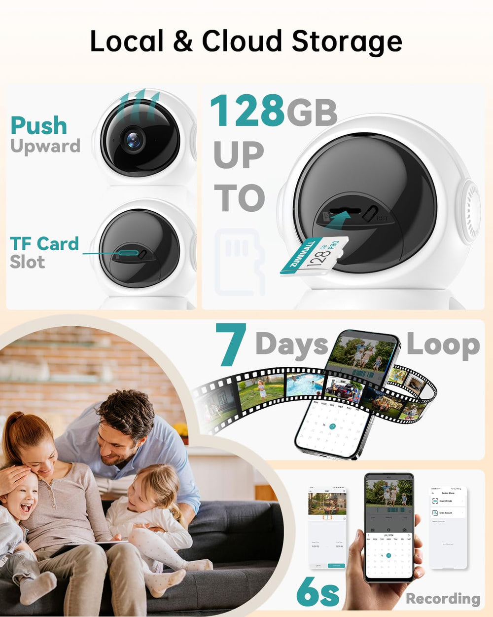 ZUMIMALL Indoor Camera privacy lens cover provides privacy when not monitoring