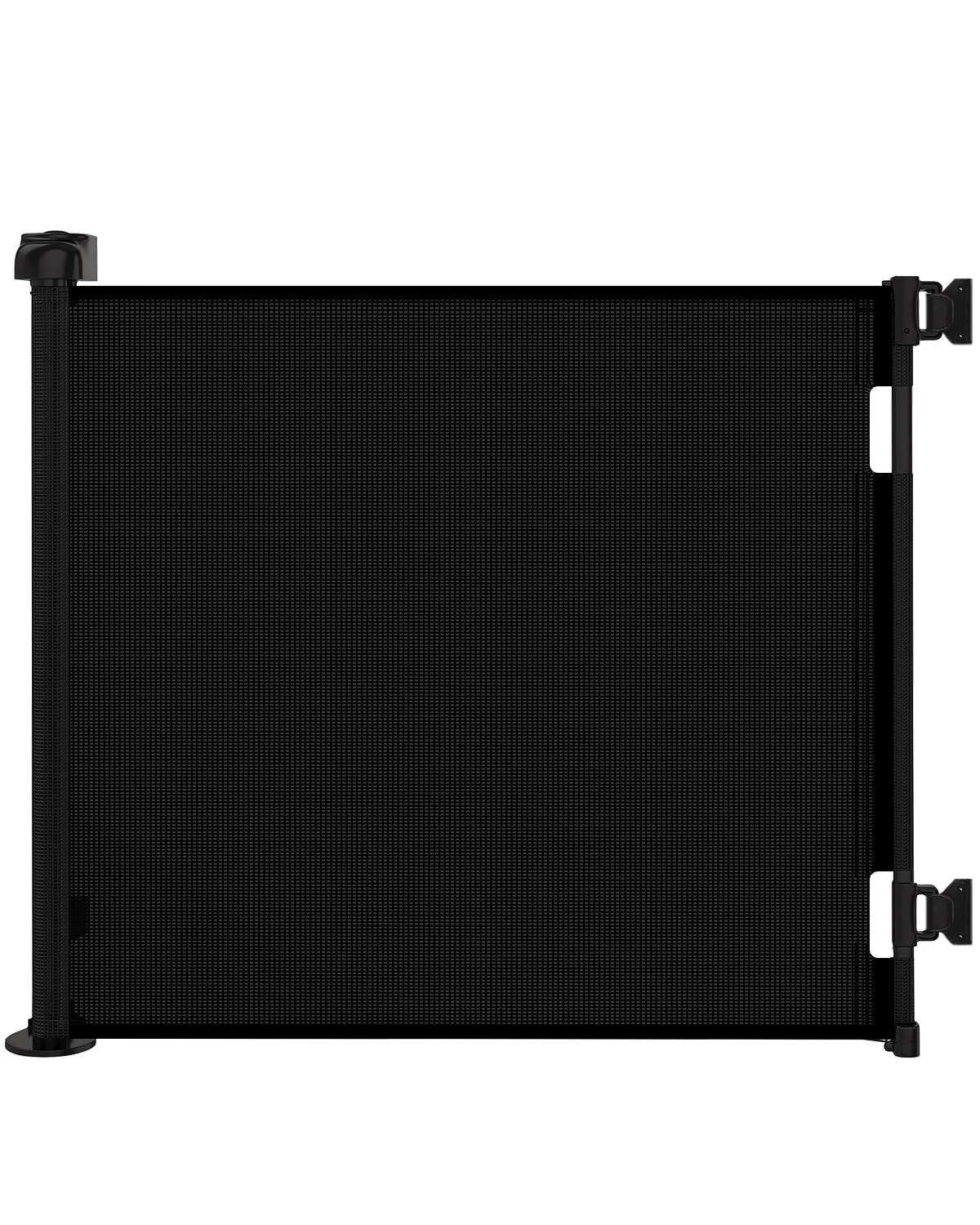 Zupetta retractable gate covers wide opening up to 55 inches, ideal for stairs and doorways.