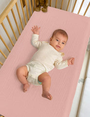 ZURLEFY color-variety set of bassinet sheets for coordinated nursery decor.