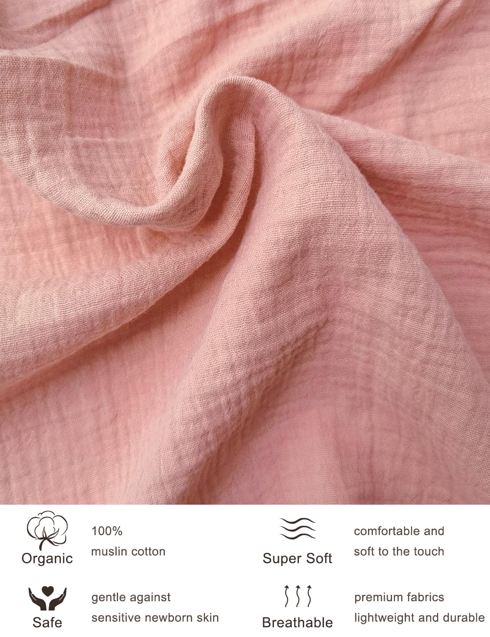 ZURLEFY elastic-bottom crib sheet stays snug on the mattress for safe sleep.