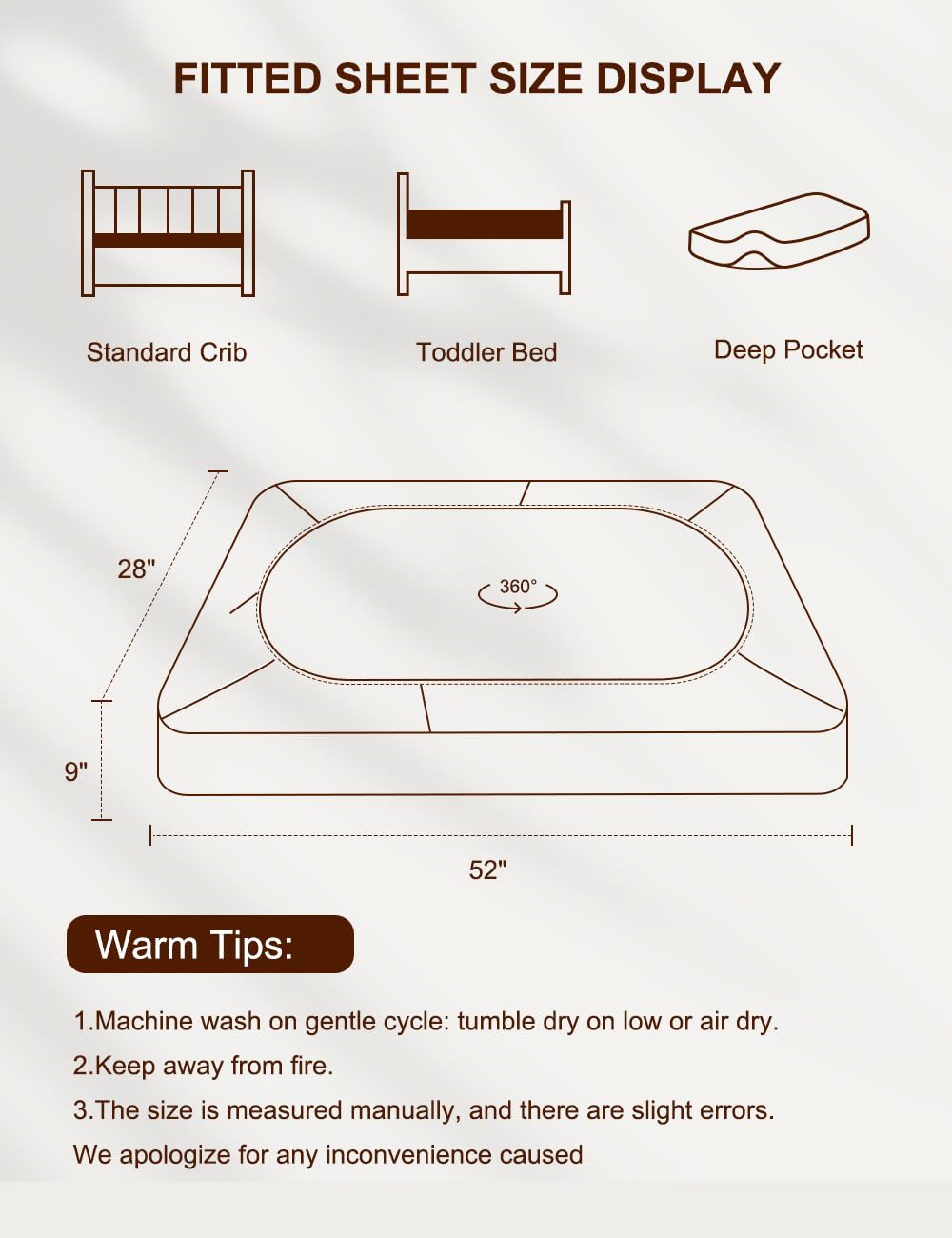 ZURLEFY gift-ready crib sheet set is ideal for baby showers.