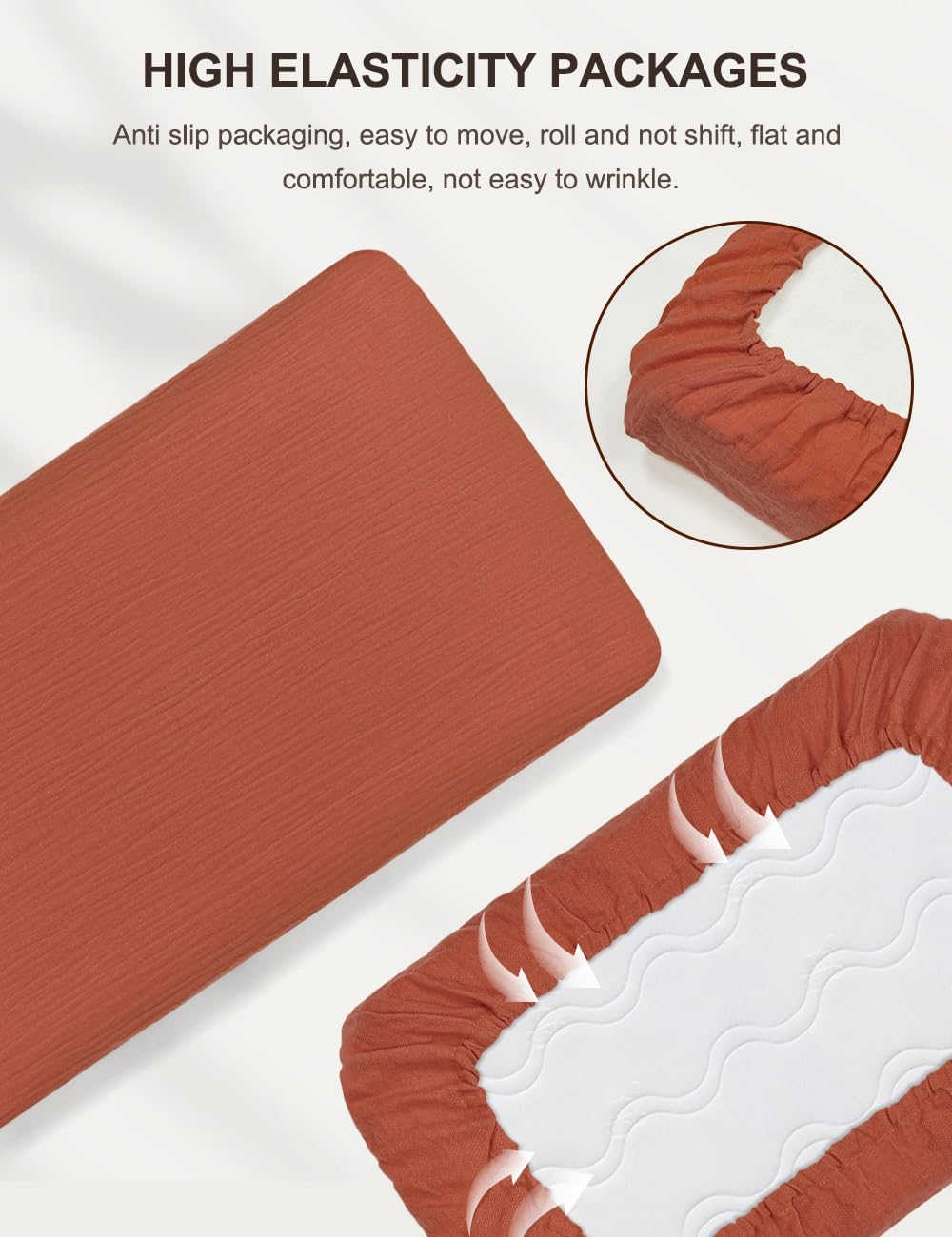 ZURLEFY machine-washable crib sheet is easy to clean.