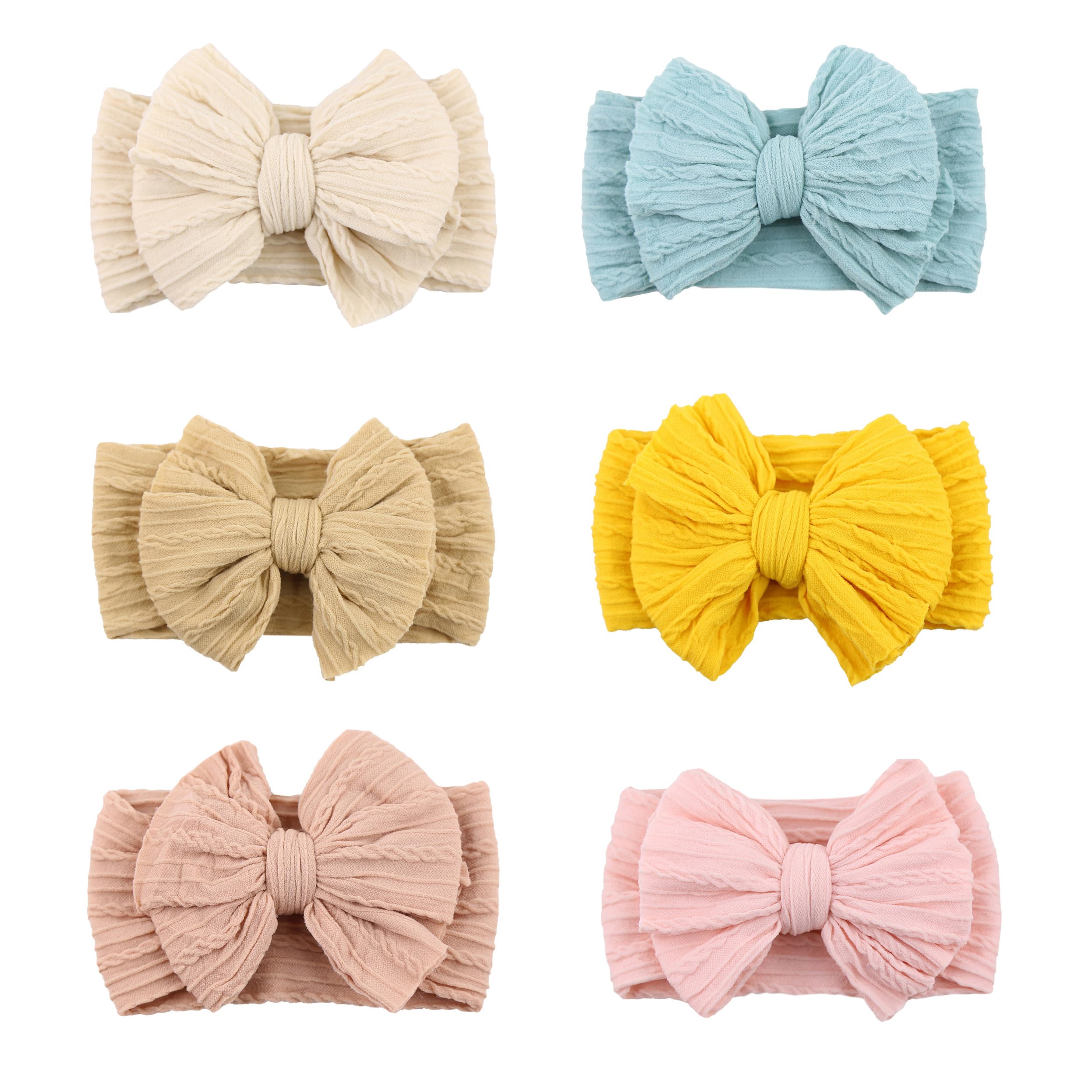 ZURLEFY nylon headbands with soft stretch, gentle on delicate skin.