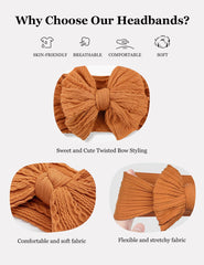 ZURLEFY pink headbands flat lay, versatile colors for quick outfit choices.