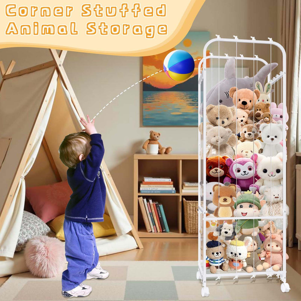 zuughay zoo display stand offers versatile storage for toys and sundries