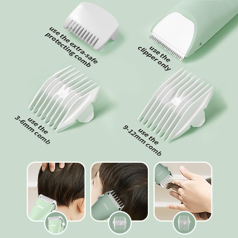 zuxify baby clippers IPX7 waterproof for easy cleaning after baths