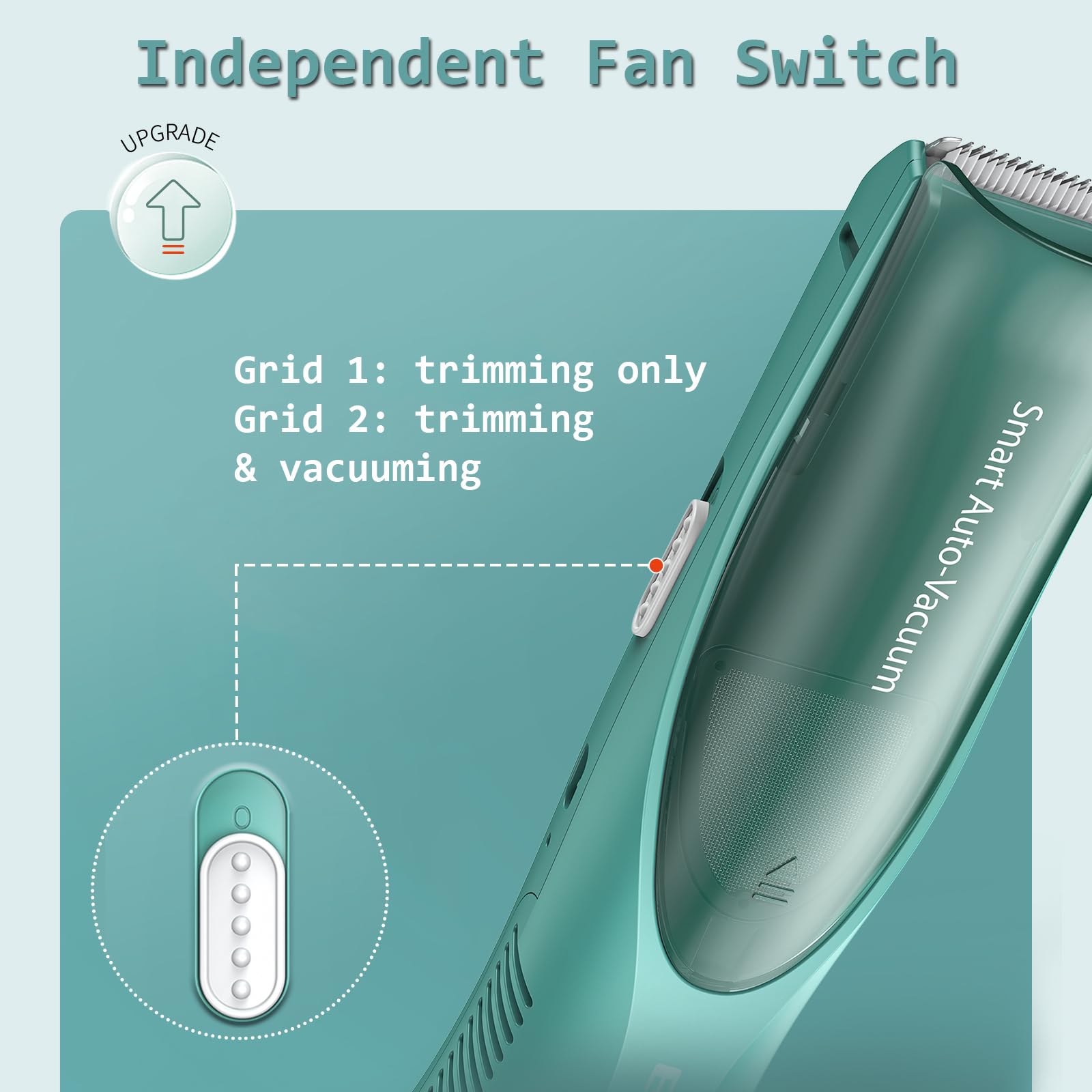 Zuxify silent operation at 50 dB for stress-free grooming