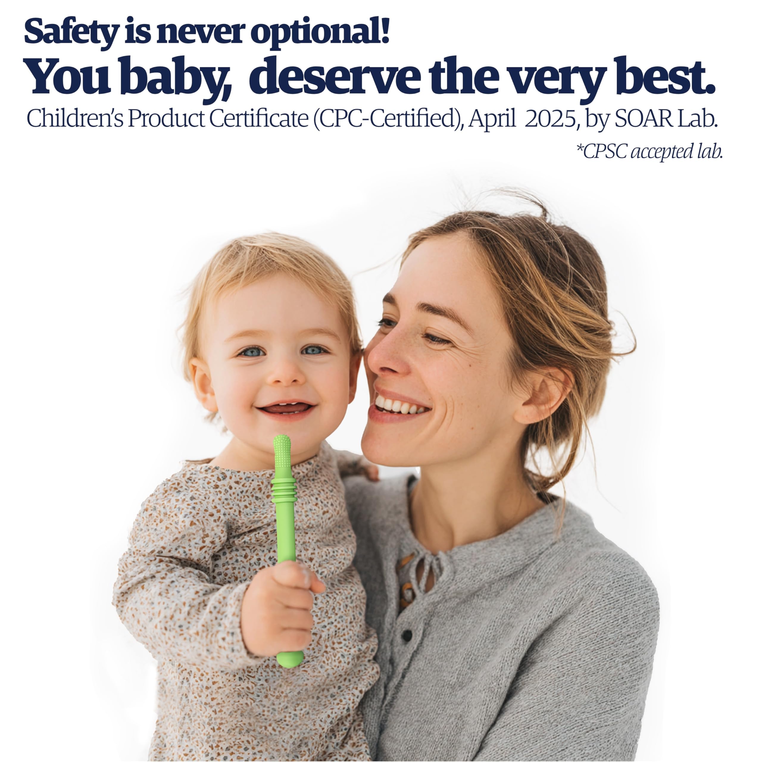 Zuzu Puzzle teether is dishwasher-safe for quick cleaning.