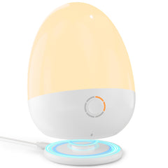 ZUZUKID Touch Egg Night Light main view — soft nursery glow for late-night feeds