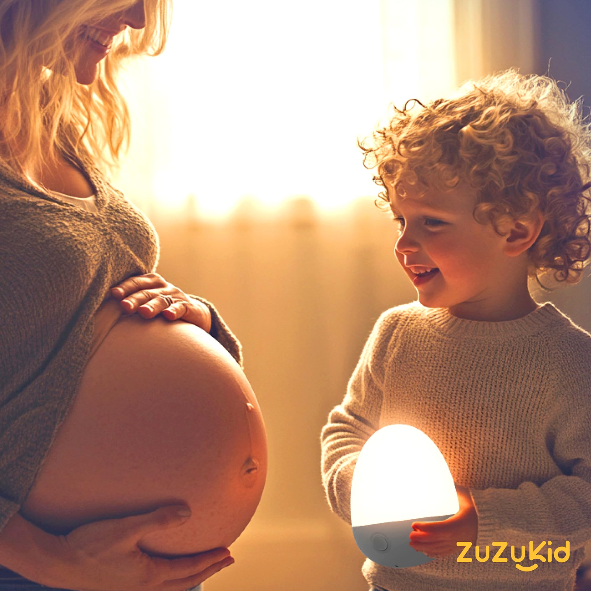 ZUZUKID Touch Egg Night Light rechargeable battery — long standby for travel and nights