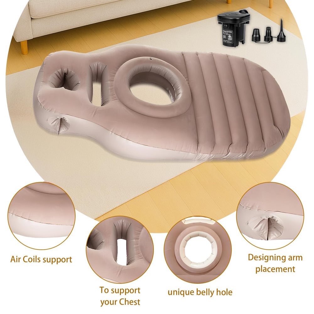 ZWFDC air mattress with electric pump inflates in 90 seconds.