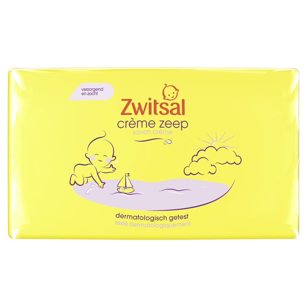 Zwitsal Baby Soap Creme 90g bar — gentle cleansing for delicate baby skin.