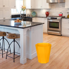 ZXJ small trash can easy-clean surface simplifies upkeep and hygiene