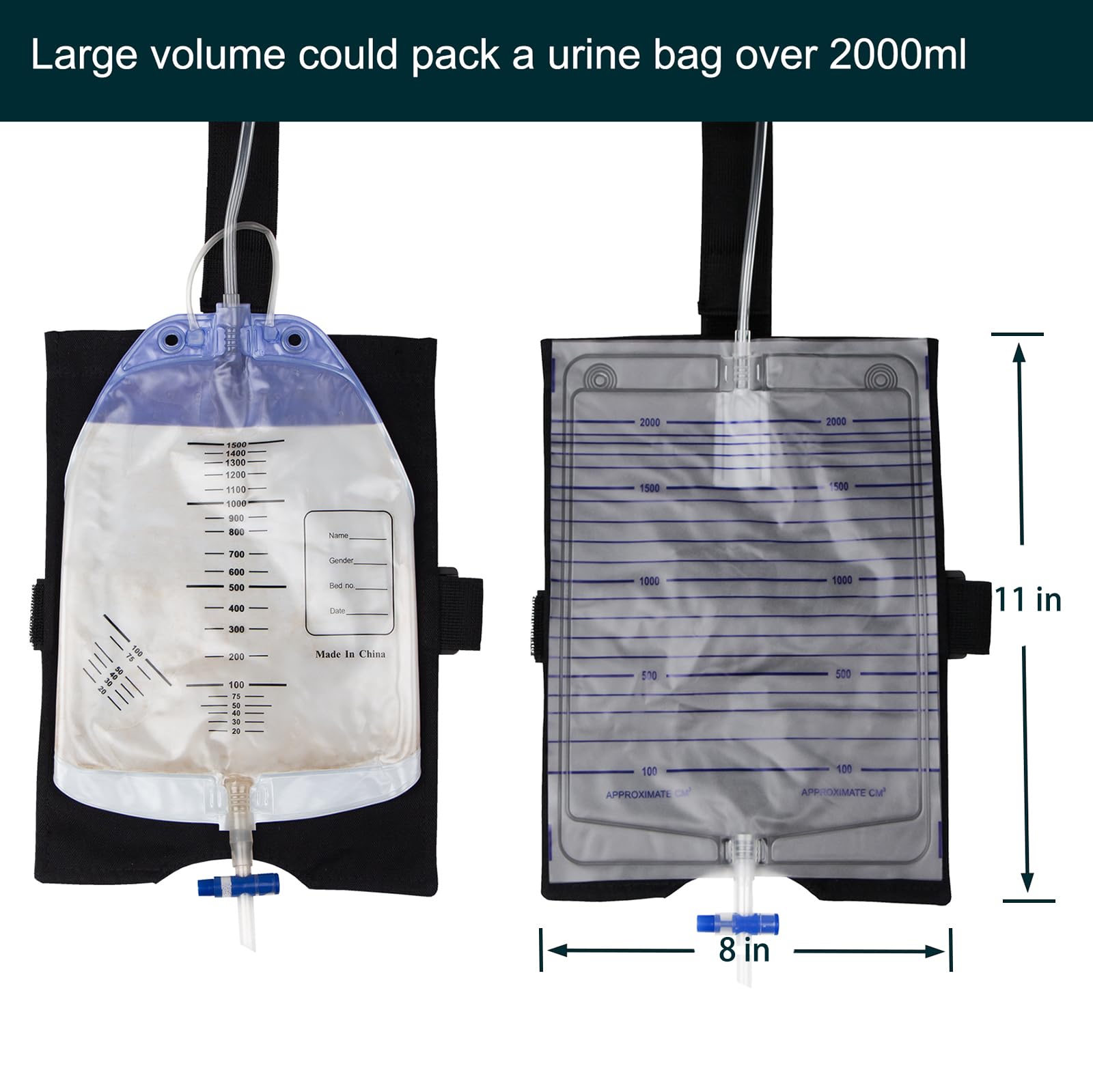 ZXMOBY elastic waistband ensures adjustable, secure bag placement.