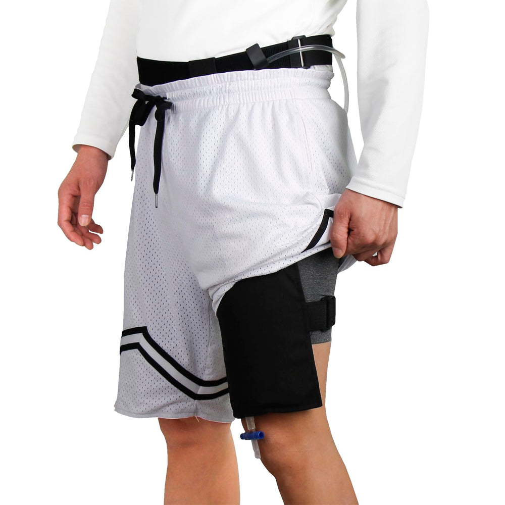 ZXMOBY multiuse catheter bag holder suitable for hospital, home, and outdoors.