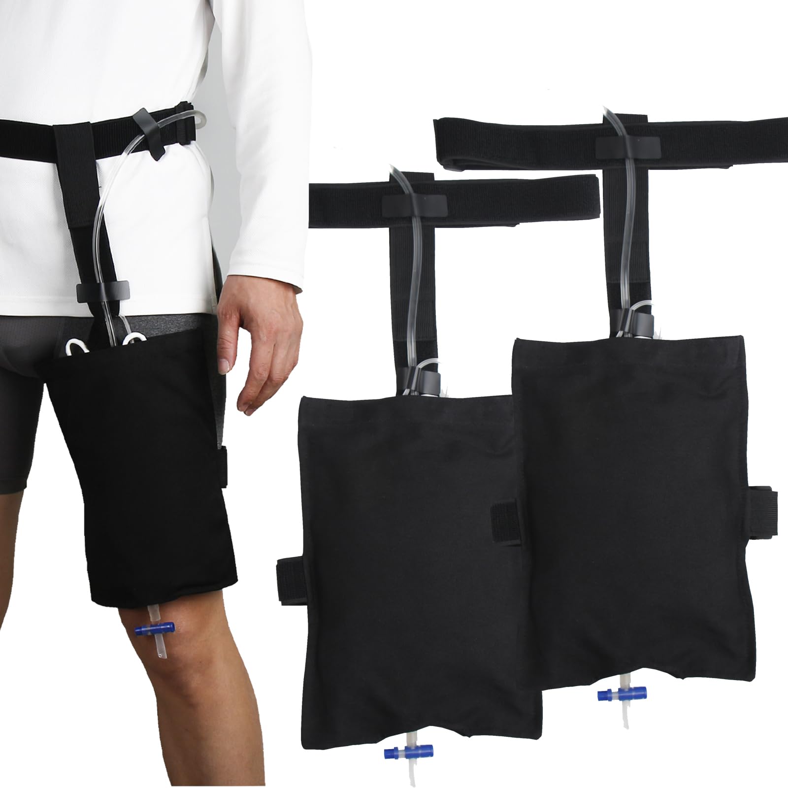 ZXMOBY urinary drainage bag cover with invisible stabilization keeps bags discreet.