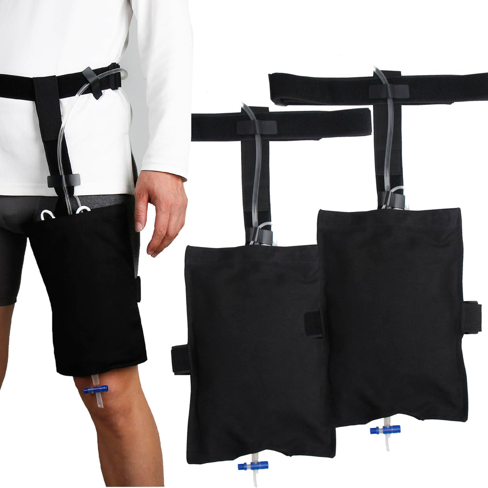ZXMOBY urinary drainage bag cover with invisible stabilization keeps bags discreet.