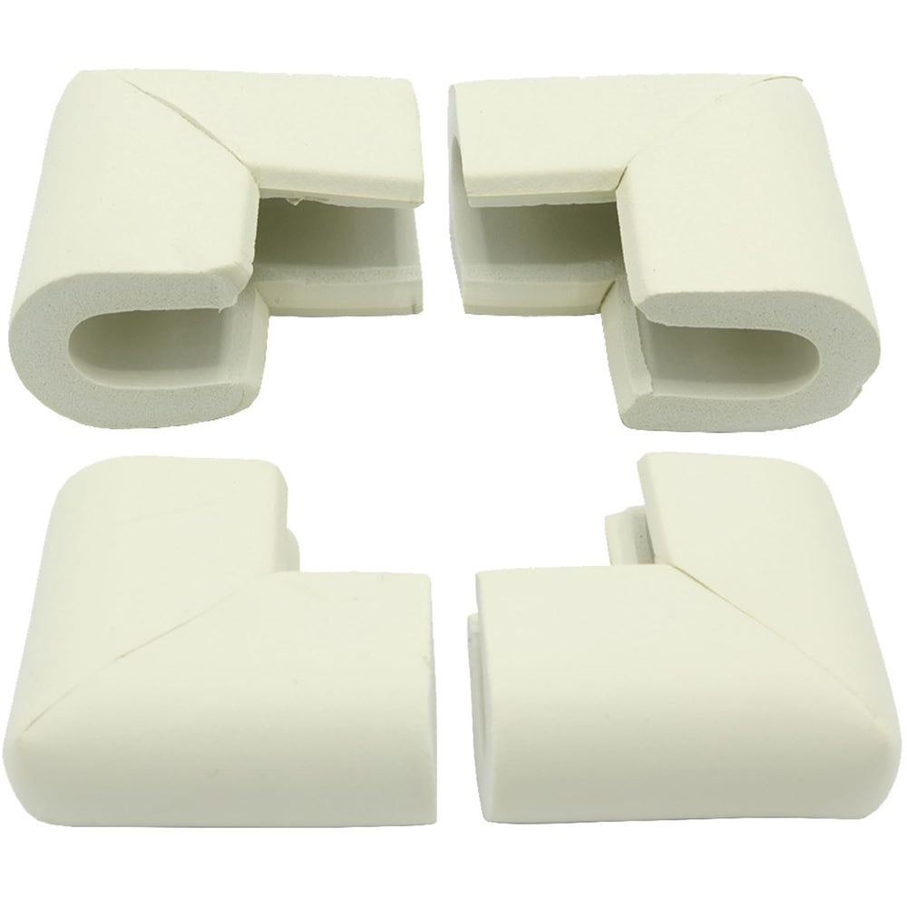 ZXUEZHENG white corner guard close-up showing soft NBR cushioning.