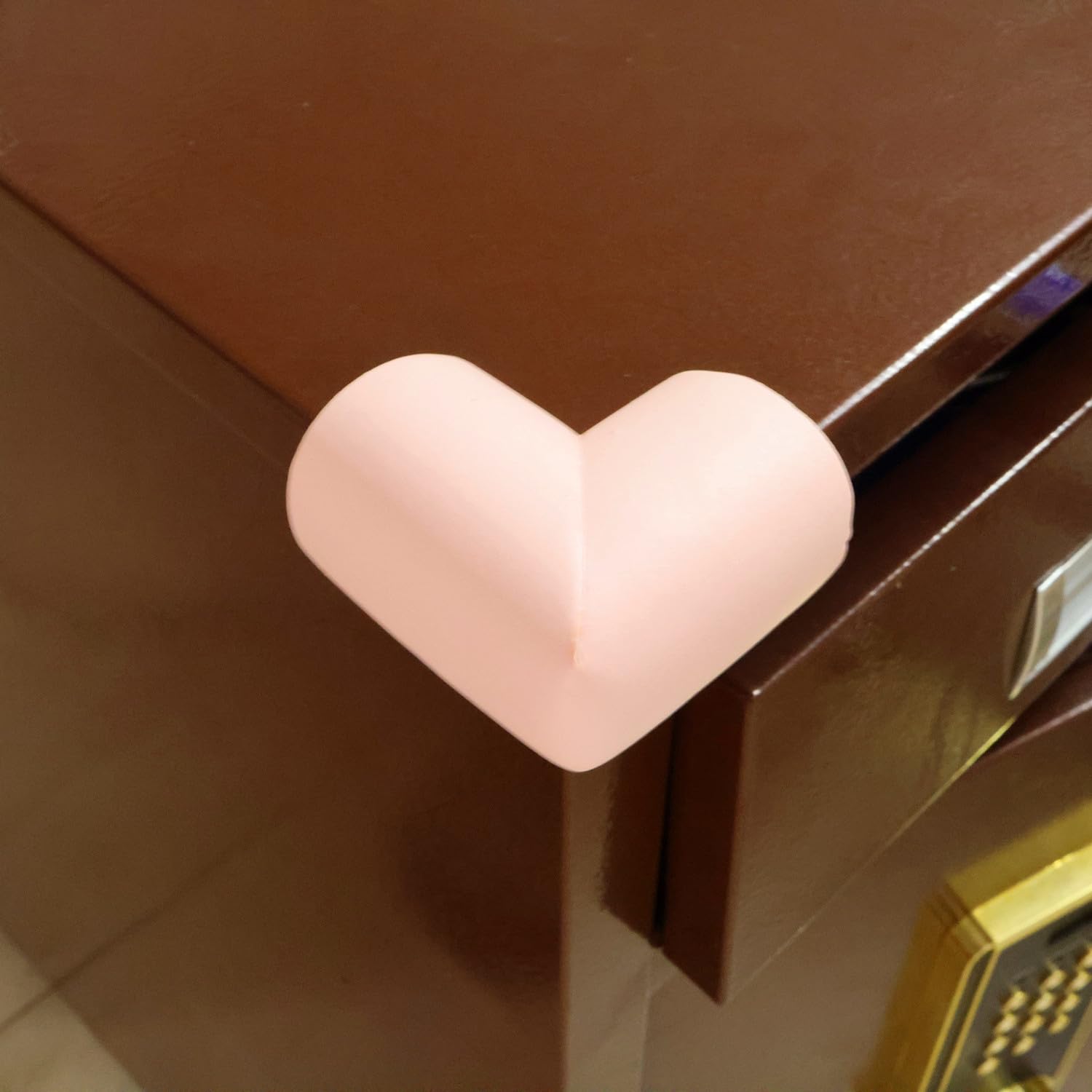 ZXUEZHENG pink pre-taped protector on shelf edge, easy install.